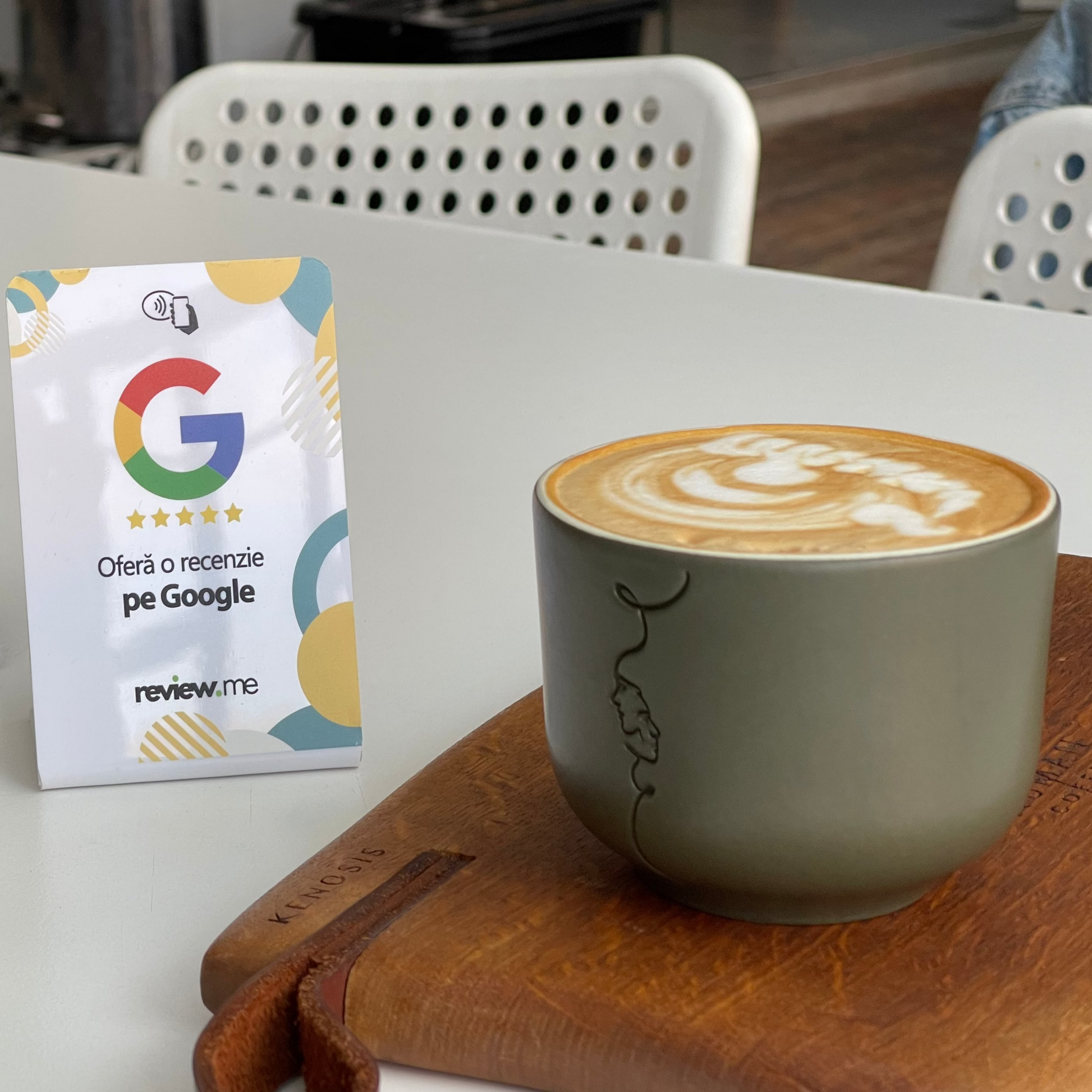 ReviewMe | Card Recenzii Google Alb - ReviewMe