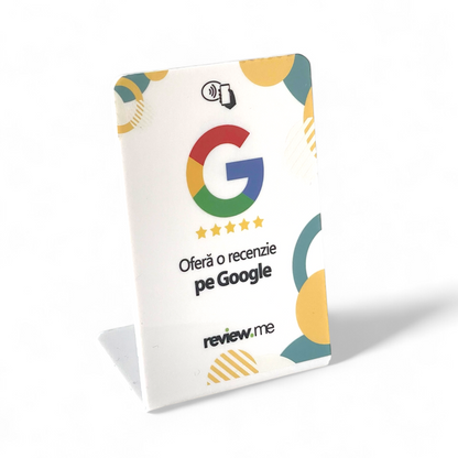 ReviewMe | Card Recenzii Google Alb - ReviewMe