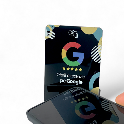 ReviewMe | Card Recenzii Google Negru - ReviewMe